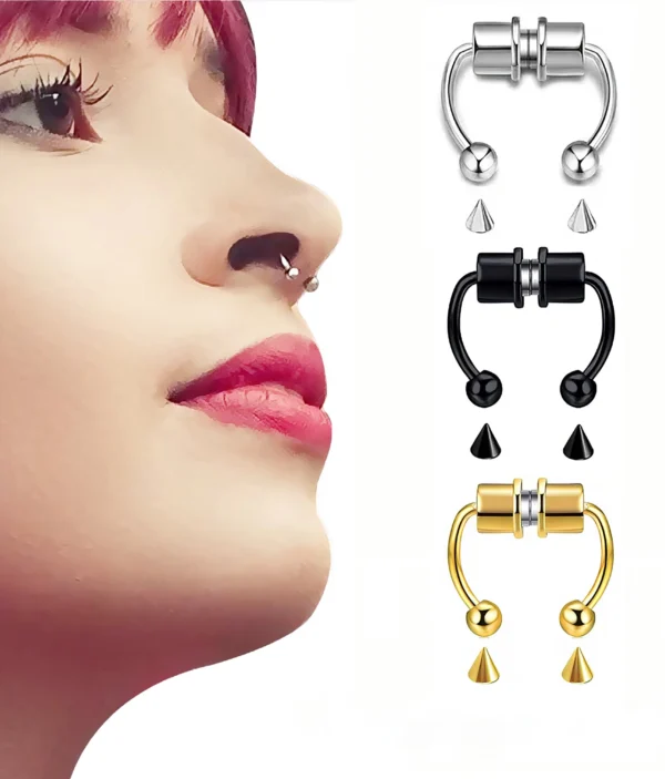 Faux Piercing Septum Magnétique
