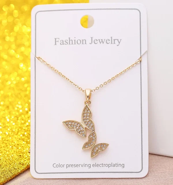 Collier Papillon Brillant - Élégance Étincelante ✨