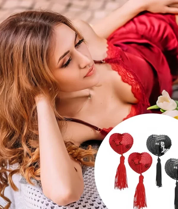 Cache-Tétons Cœur Sexy ❤️