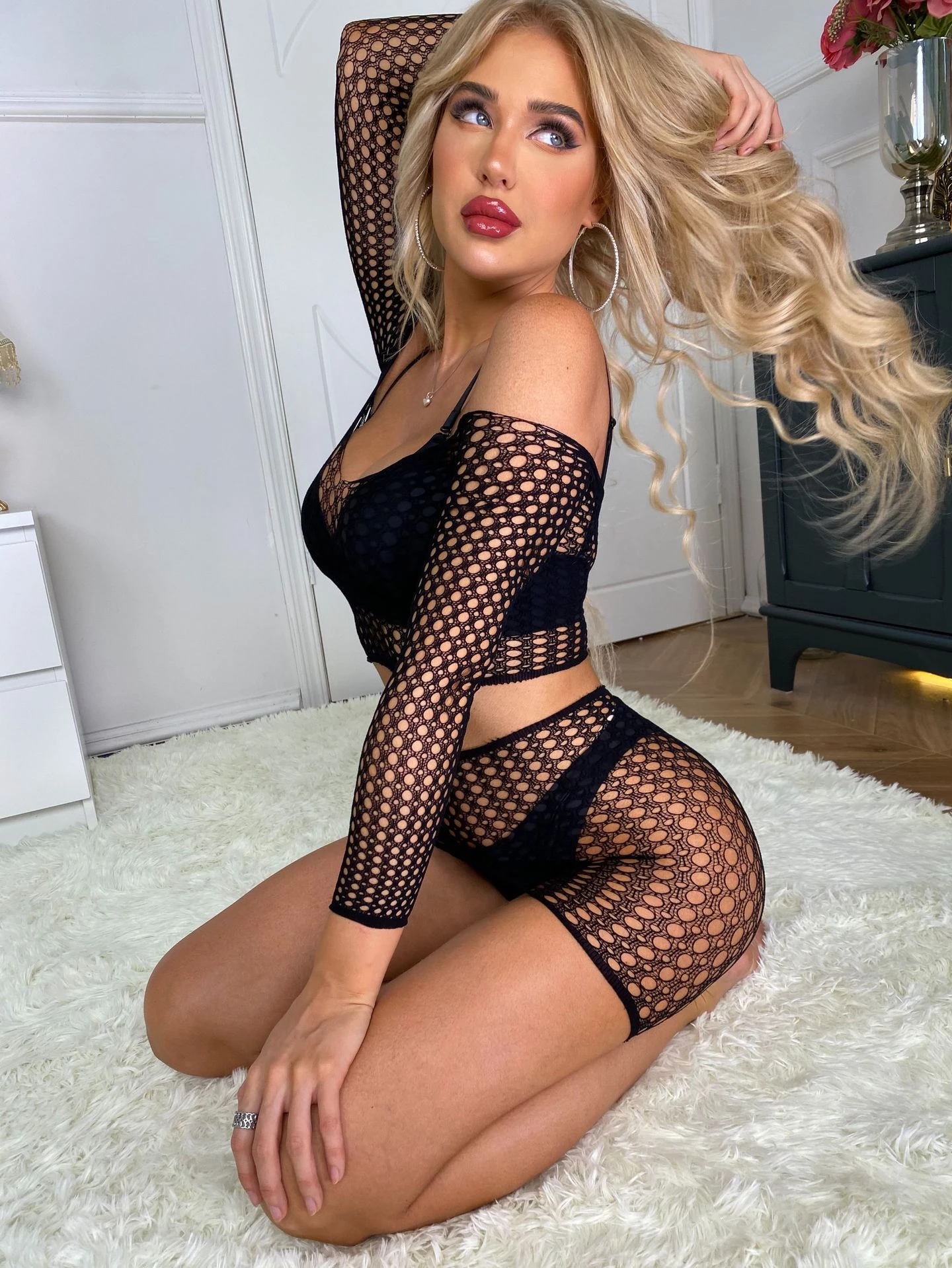 Ensemble Lingerie Noir en Résille 🖤 – Image 3