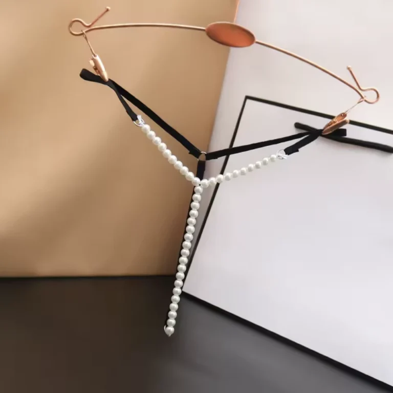 String Bijou avec Perles Élégantes 🤍