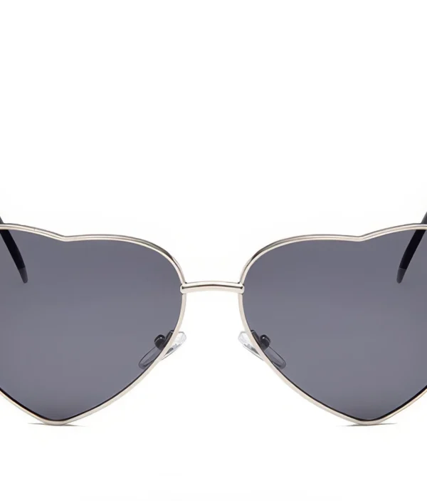 Lunettes de Soleil Femme - Design Cœur Rétro